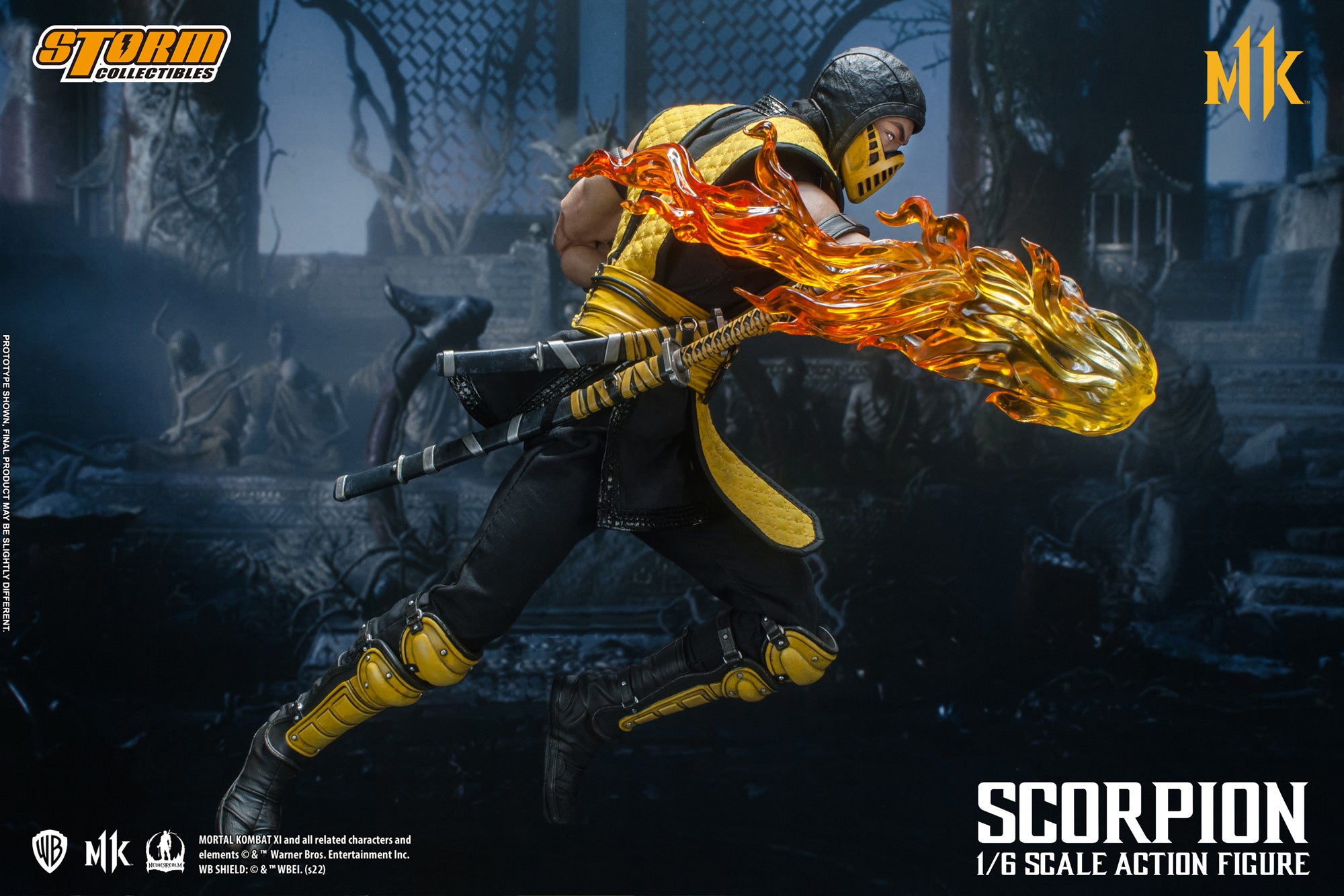 Storm Collectibles 1/6 Scale Mortal Kombat Scorpion Action Figure - High - Quality Collectible Toy