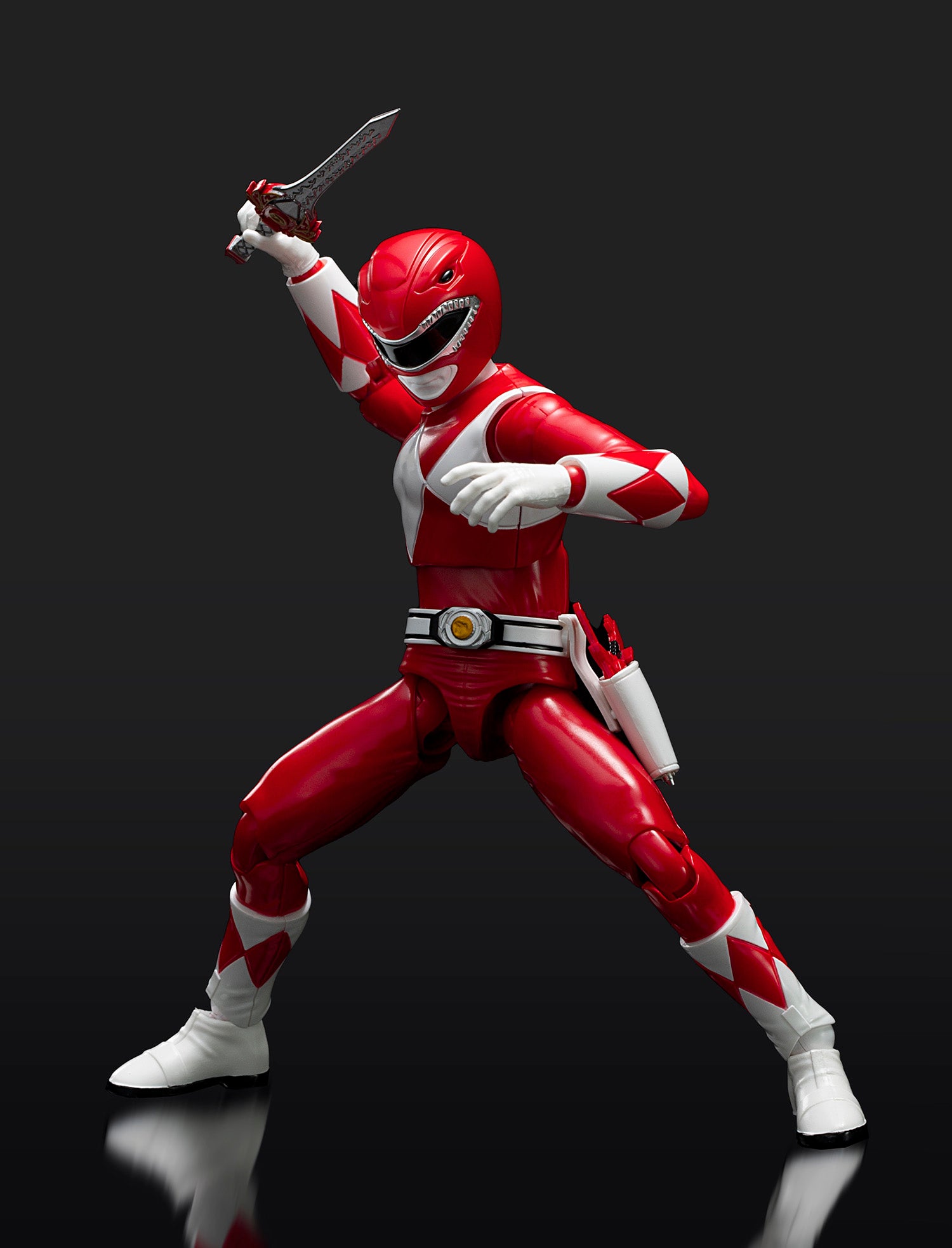 Flame Toys Pre - painted Plastic Model Kit of Power Rangers Furai Red Ranger