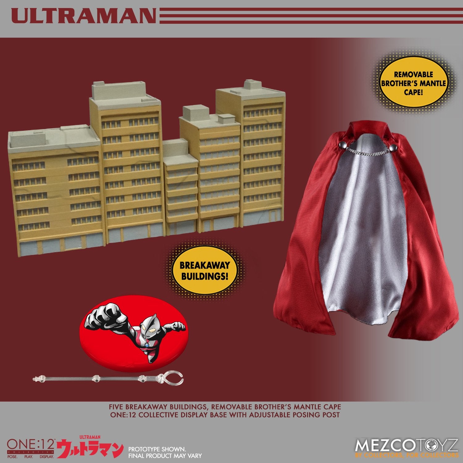 Mezco One:12 Collective Light - Up Ultraman Action Figure