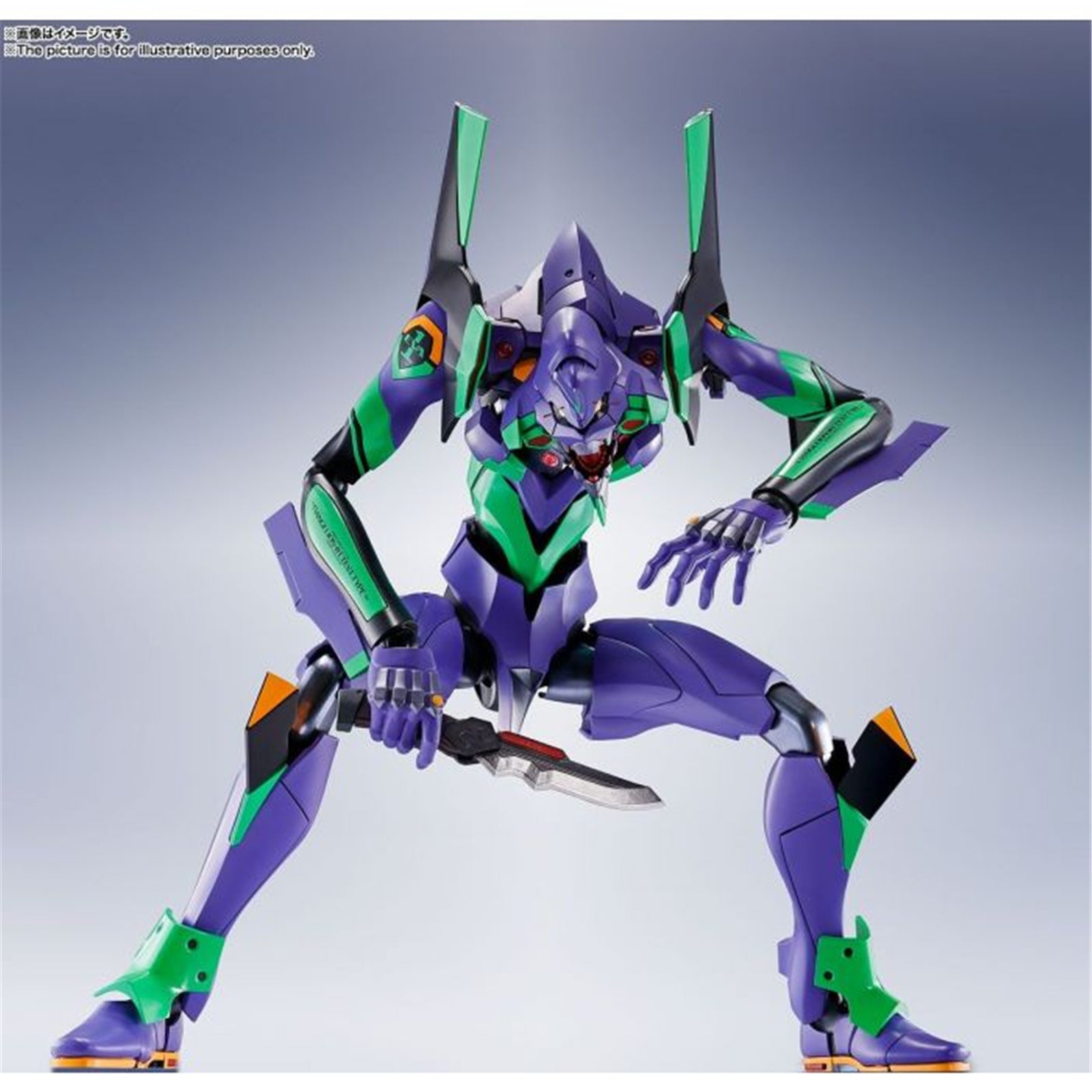 DYNACTION Evangelion Unit 01 with Spear of Cassius in New Color Edition - Collectible Anime Figure