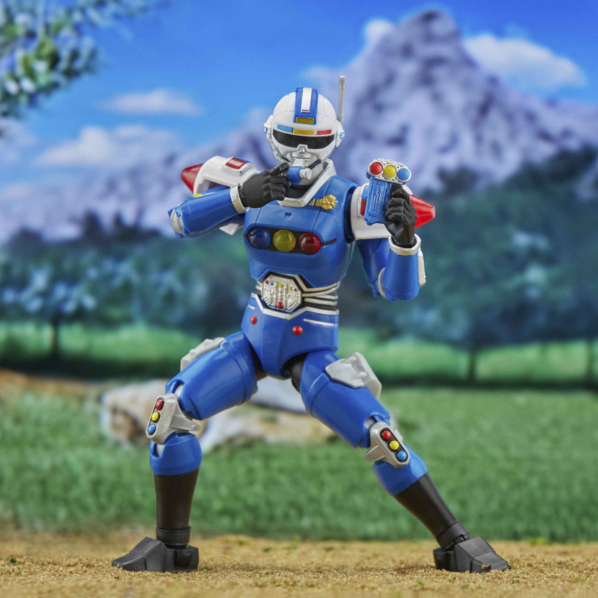 Lightning Collection DLX 6 - Inch Turbo Blue Senturion Power Rangers Action Figure