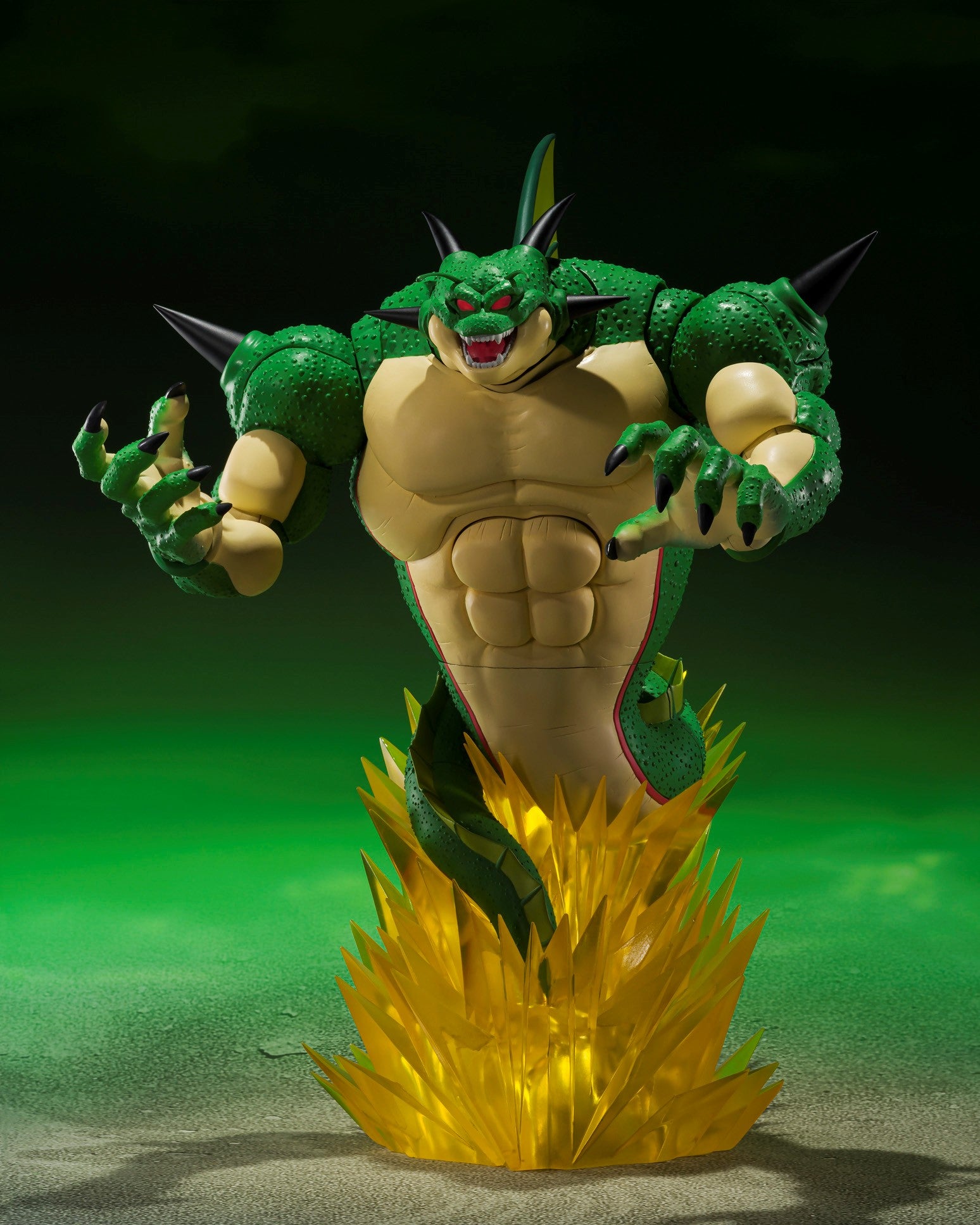 SH Figuarts Collectible Porunga & Dende Luminous Dragon Ball Set - Recreate the Epic Scene of Summoning Shenron!