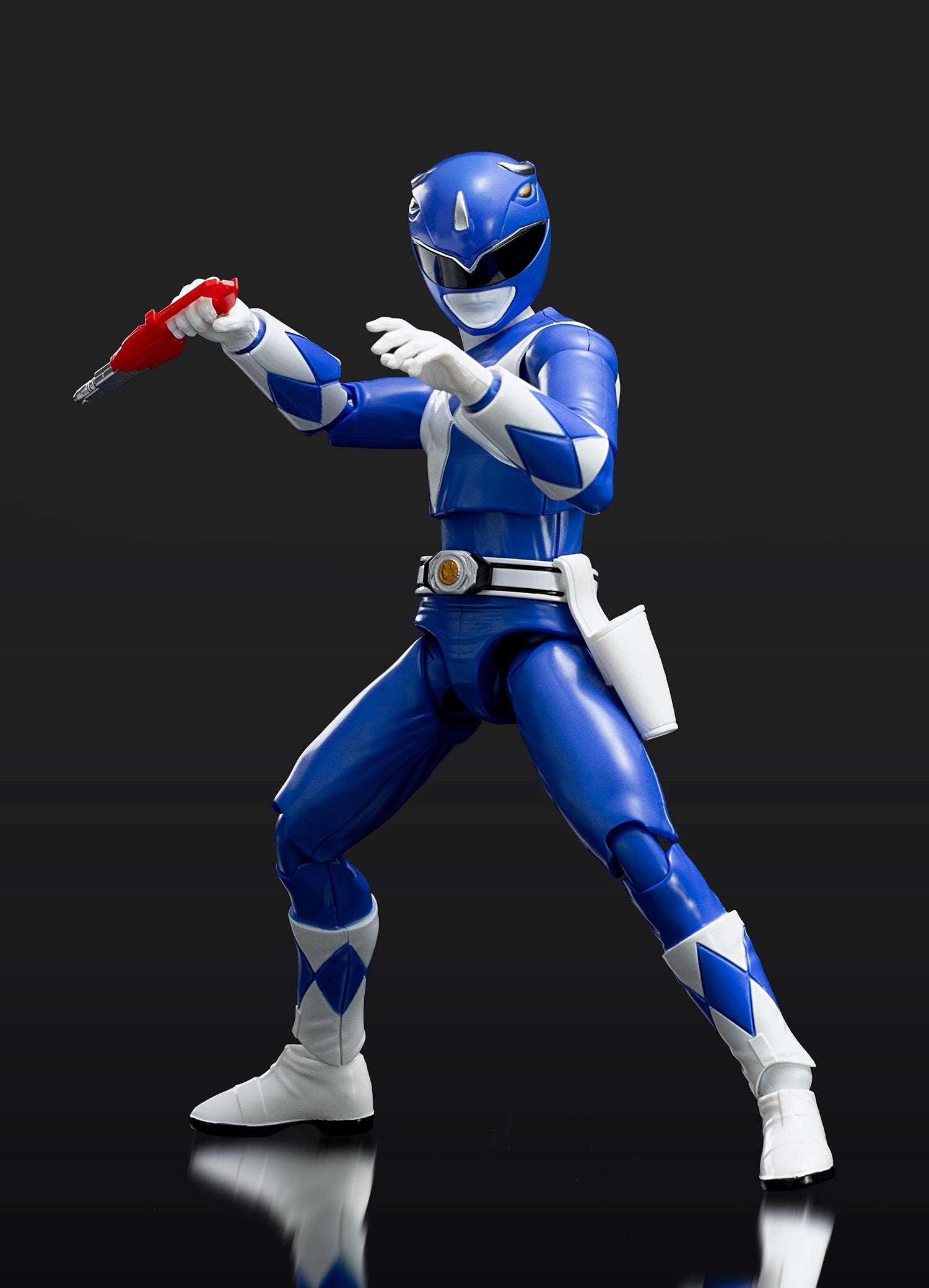Flame Toys Pre - painted Plastic Blue Ranger Model from Power Rangers Furai