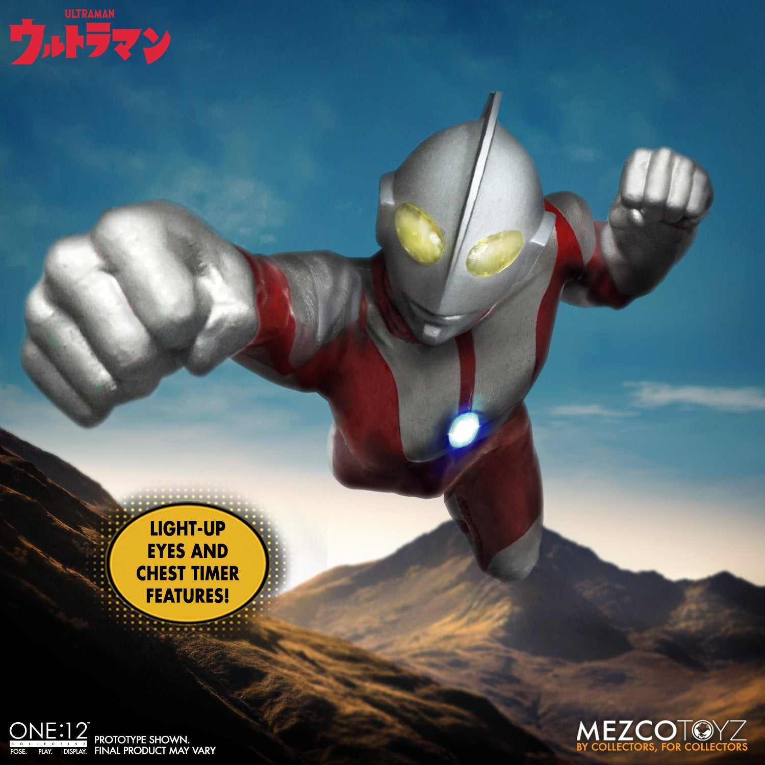 Mezco One:12 Collective Light - Up Ultraman Action Figure