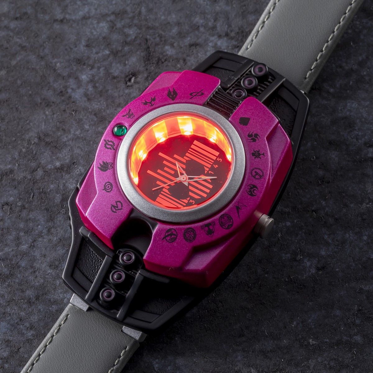 Neo Decade Water-Resistant Stainless Steel Live Action LED Watch