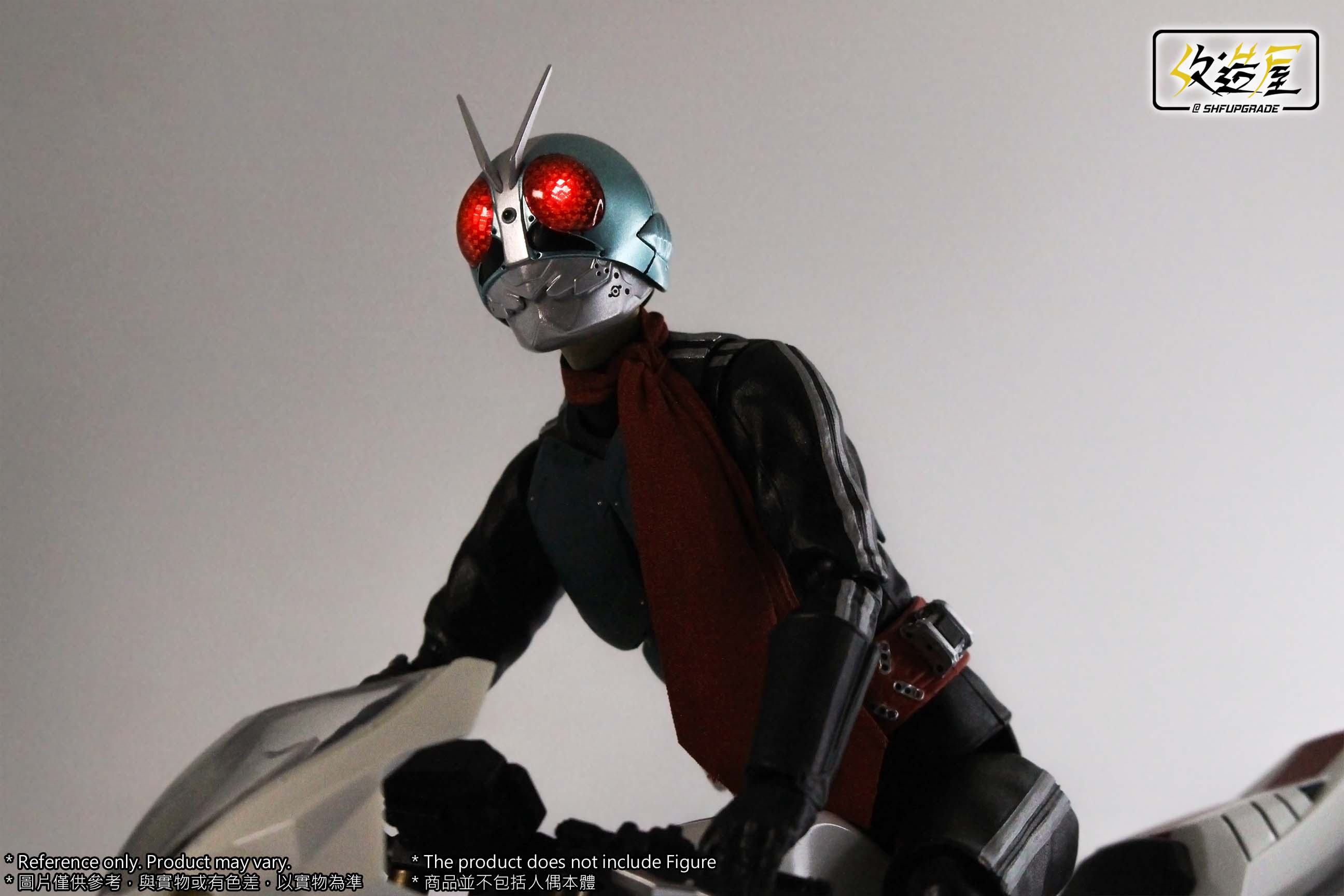 Enhanced Shin Kamen Rider 2+1 LED Head with Customizable Features