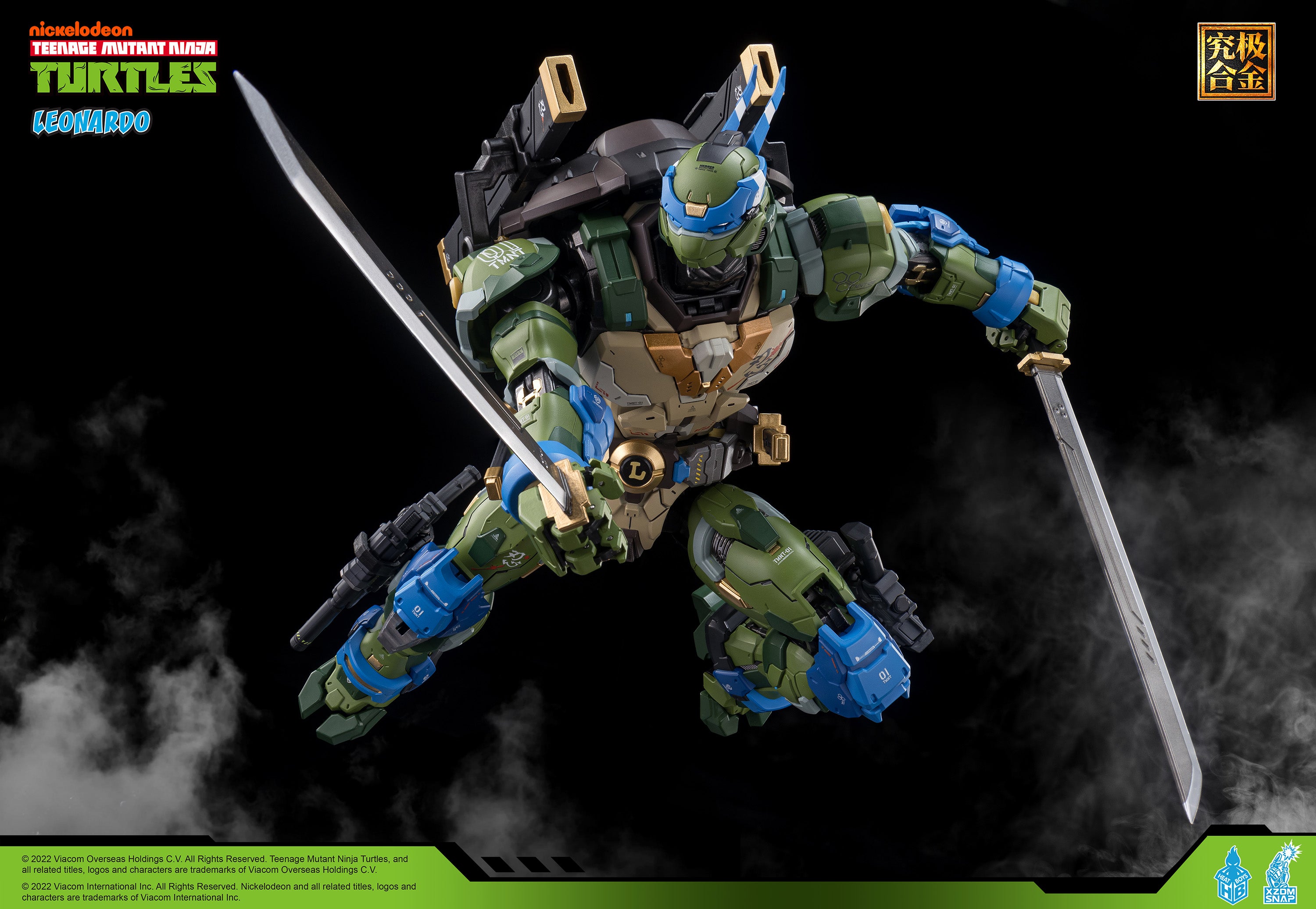 Heatboys Officially Licensed Teenage Mutant Ninja Turtles Mecha Action Figure - Leonardo HB0012