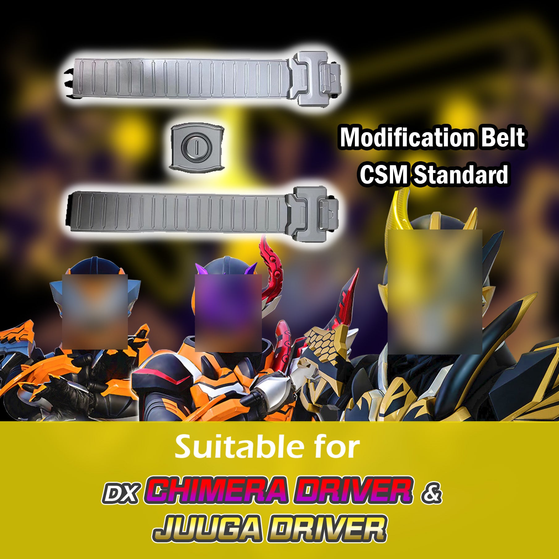 DX Chimera and Juuga Driver CSM Style Cosplay Belt for Adults