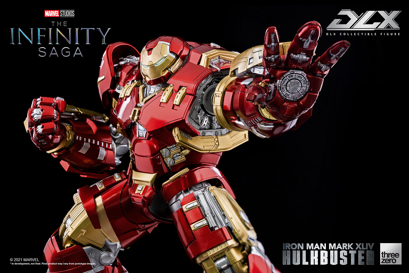 DLX Infinity Saga Die - Cast Iron Man Mark 44 Hulkbuster Armor with LED Lights