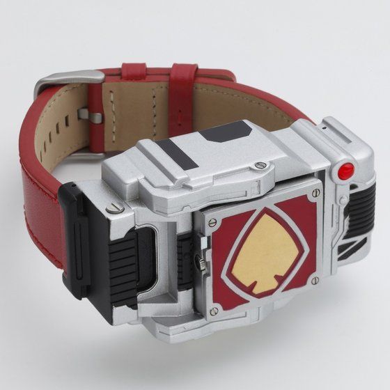 Stainless Steel and Leather Kamen Rider Blade Live - Action Rotating Watch