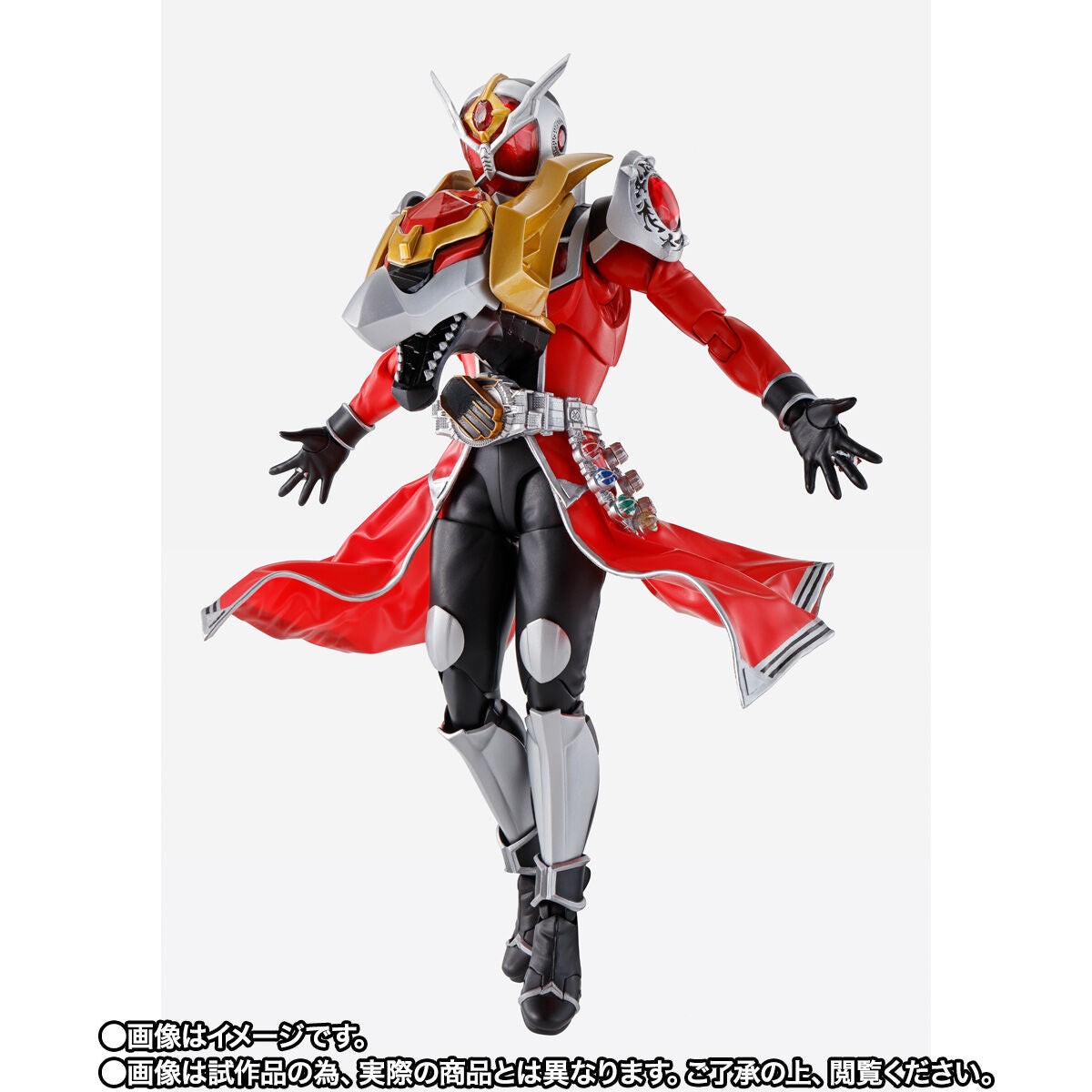 SH Figuarts Action Figure of Kamen Rider Wizard Flame Dragon and All Dragon Version