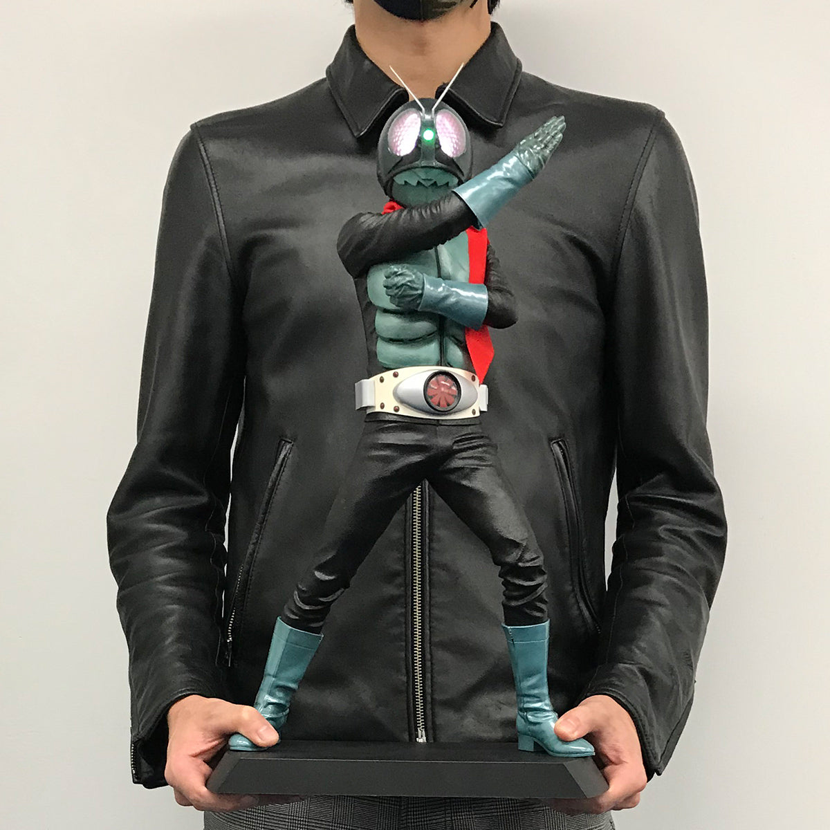 Amazing Illuminated Leather Statue of Masked Rider Ichigo