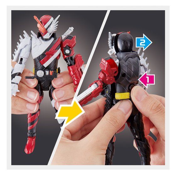 BCR05 Fire Hedgehog Action Figure from the Bottle Change Rider Series