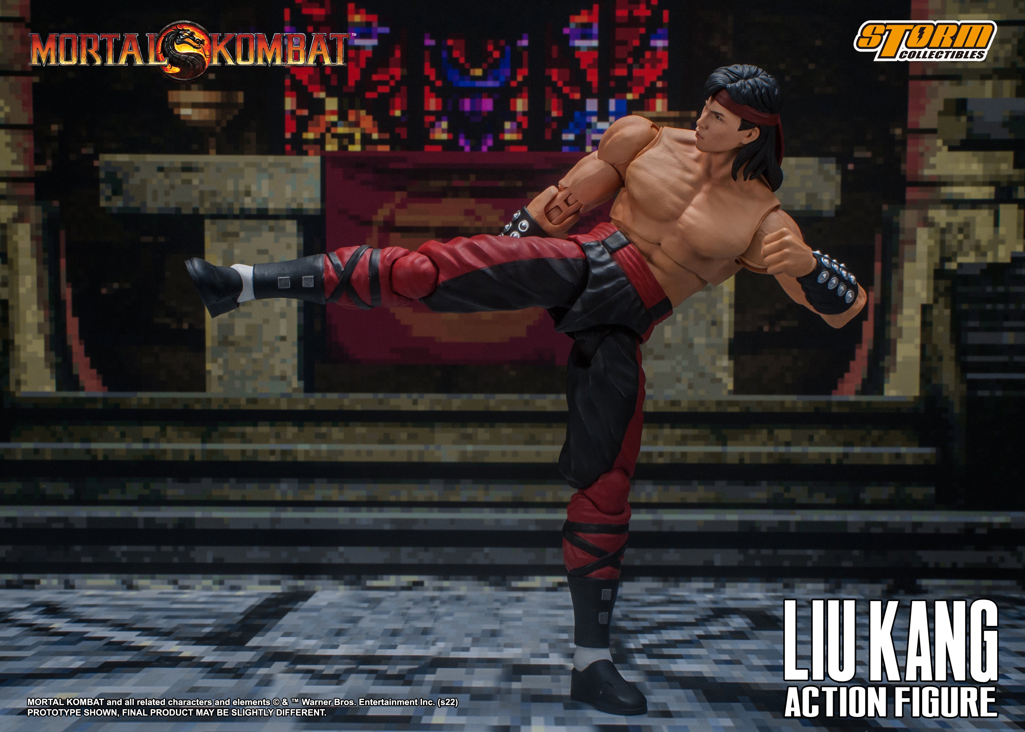 Storm Collectibles 1/12 Scale Liu Kang Action Figure from Mortal Kombat - A Highly Detailed Collectible Toy