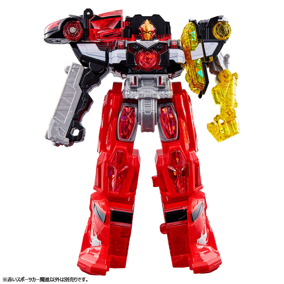 DX Kiramager Red Sports Car Mashin with Uniquely - Colored Helmets