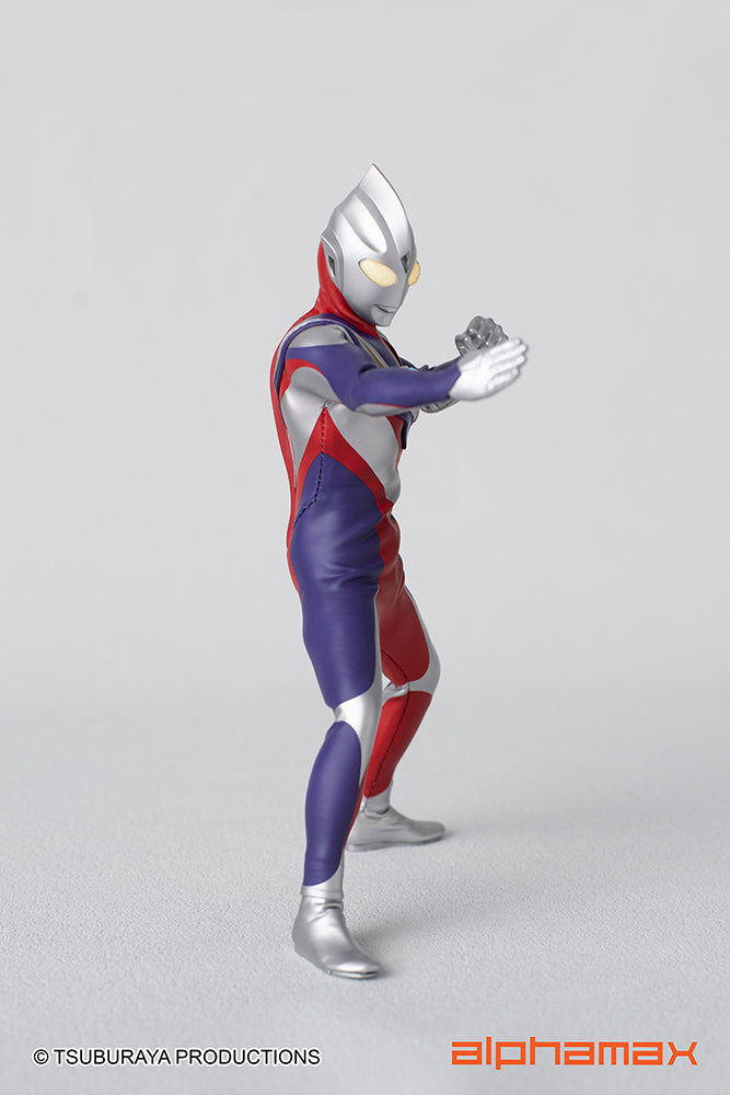 Alphamax 6.5 - inch Fully - Posable Ultraman Tiga Action Figure with Hidden Joints