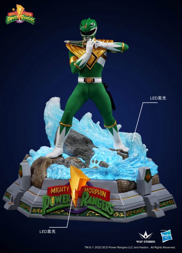 WayStudios Collectible 1/4 Scale Statue of the Mighty Morphin Green Ranger from the Popular Series