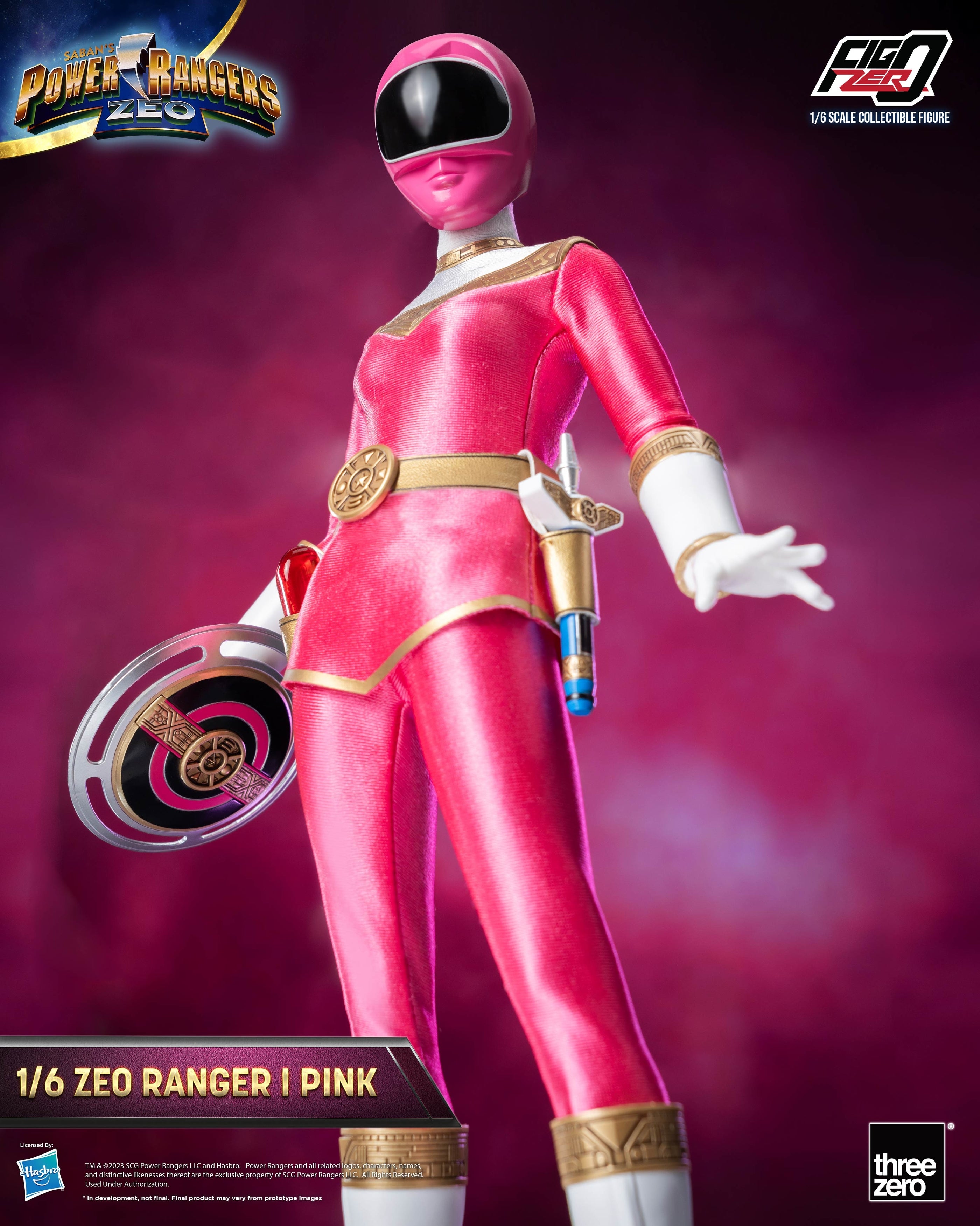 FigZero 1/6 Scale Collectible Figure - Zeo Ranger I Pink from Power Rangers