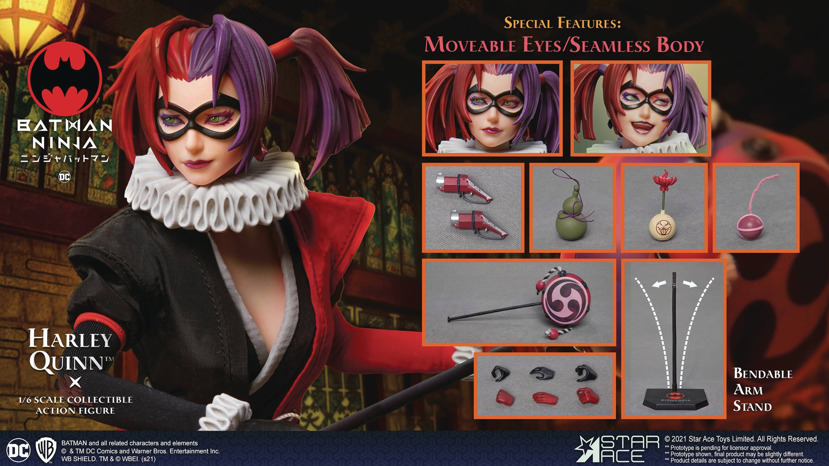 1/6 Scale Collectible Batman Ninja Harley Quinn Action Figure