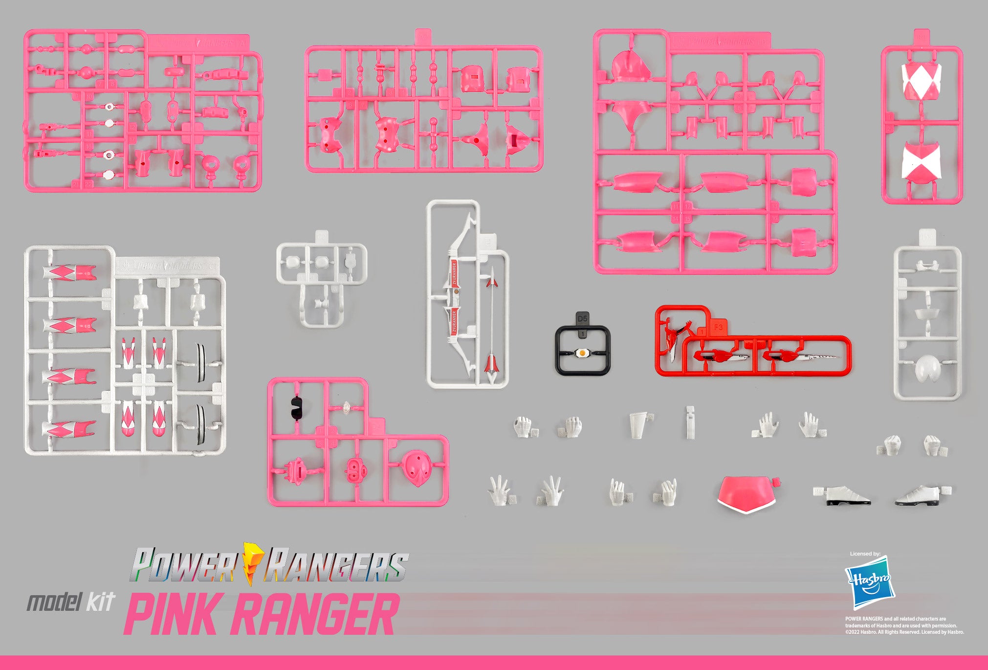 Flame Toys Pre - painted Plastic Model Kit of Power Rangers Furai Pink Ranger