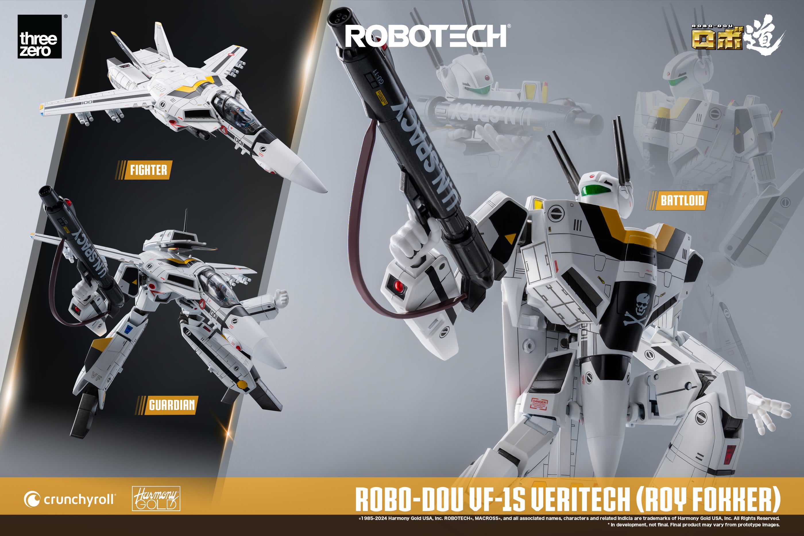 ROBO-DOU VF-1S Veritech Collectible Figure - Roy Fokker Version
