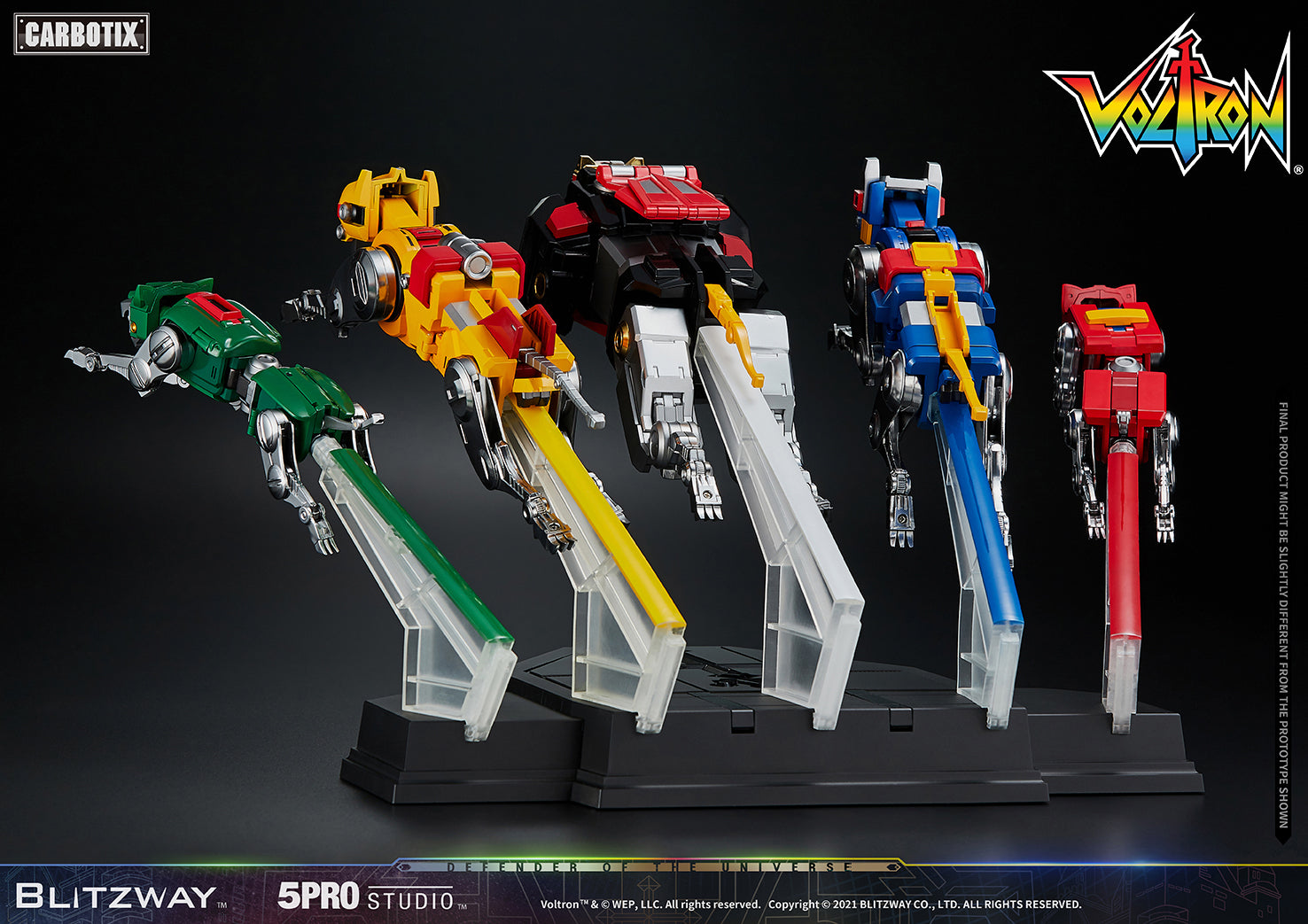 Blitzway High - Quality Collectible Carbotix Voltron Figure from Voltron Anime Series