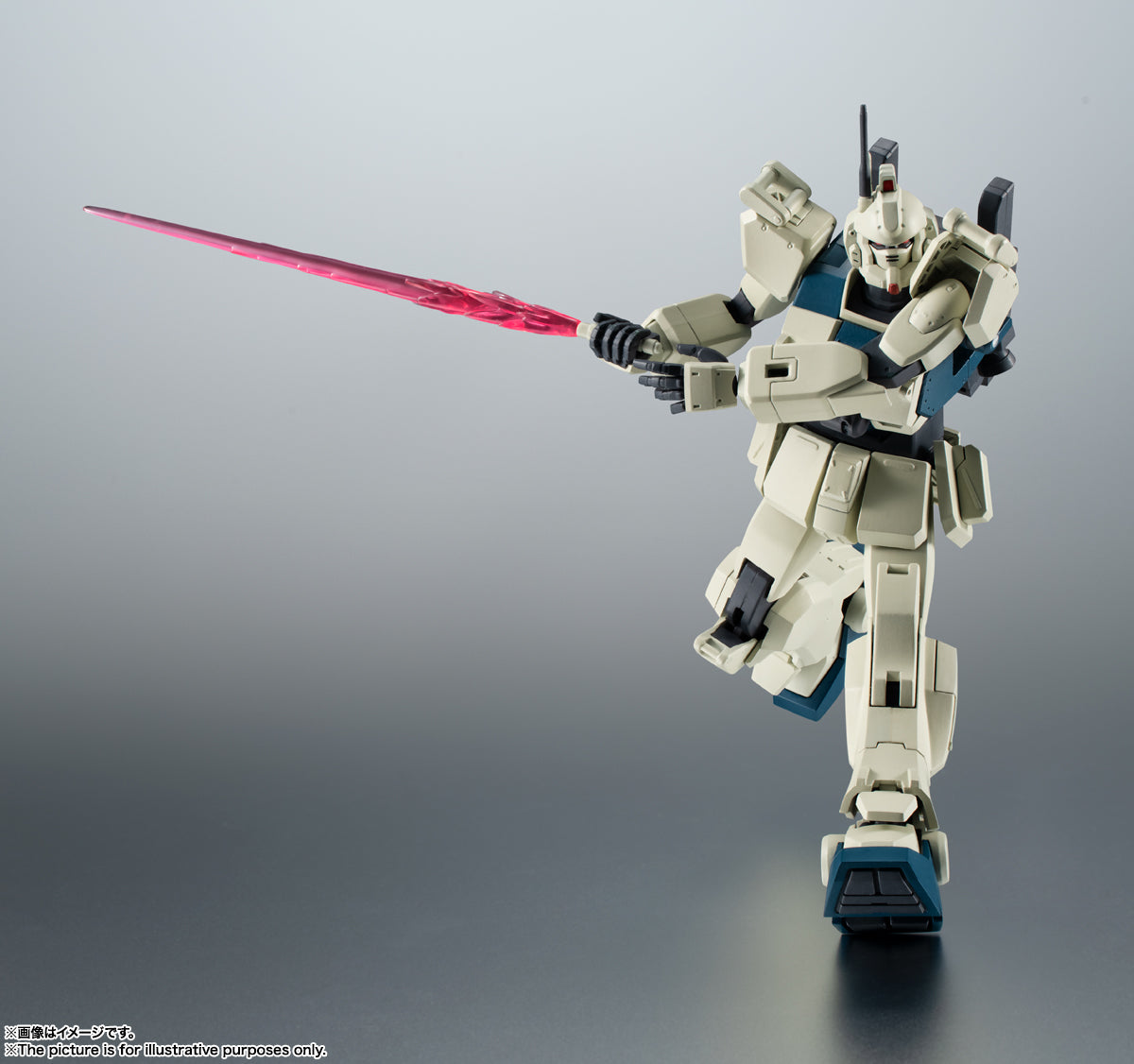 Bandai's Robot Damashii (SIDE MS) Action Figure - RX-79(G) Ez-8 Gundam Ez-8 Version Animated Style