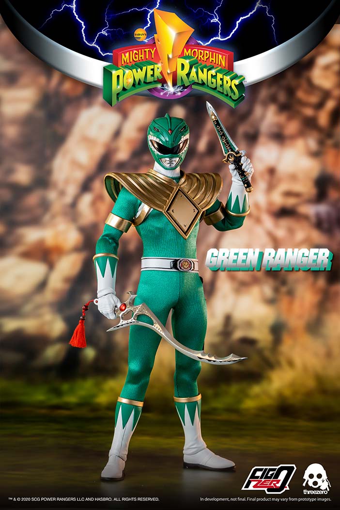 ThreeZero 1/6 Scale Collectible Green Power Ranger Action Figure