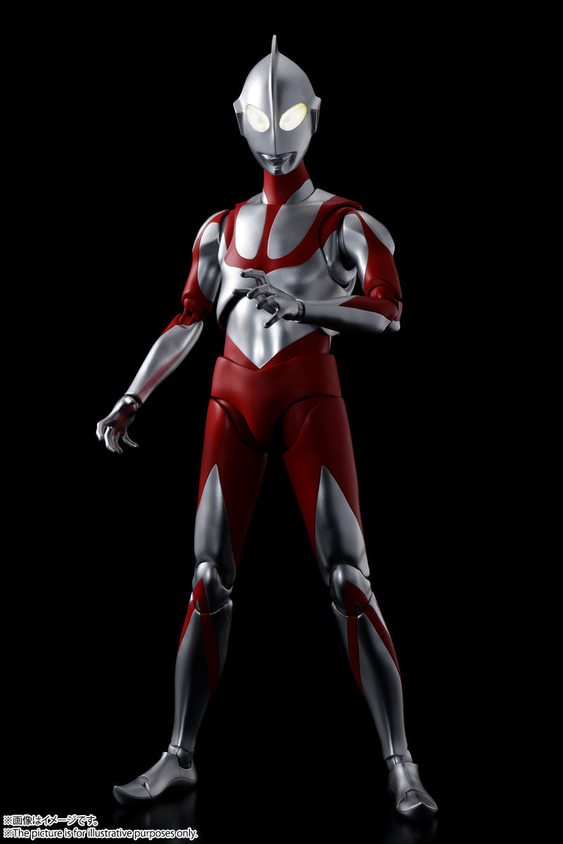 DYNACTION 16-Inch Shin Ultraman Figure with Light - Emitting Eyes and Die - Cast Parts