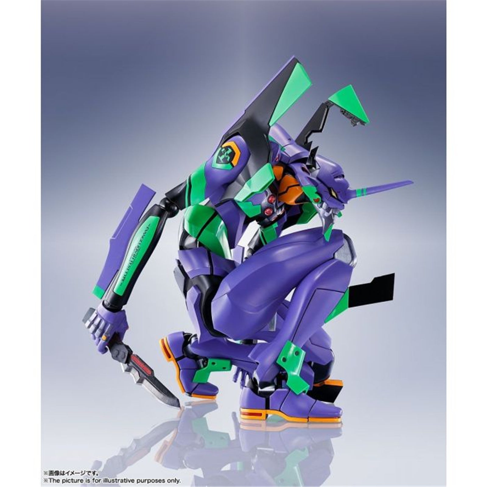 DYNACTION Evangelion Unit 01 with Spear of Cassius in New Color Edition - Collectible Anime Figure