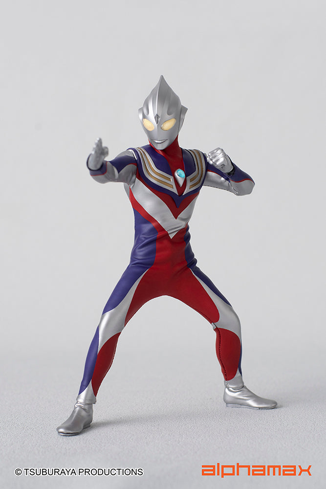 Alphamax 6.5 - inch Fully - Posable Ultraman Tiga Action Figure with Hidden Joints