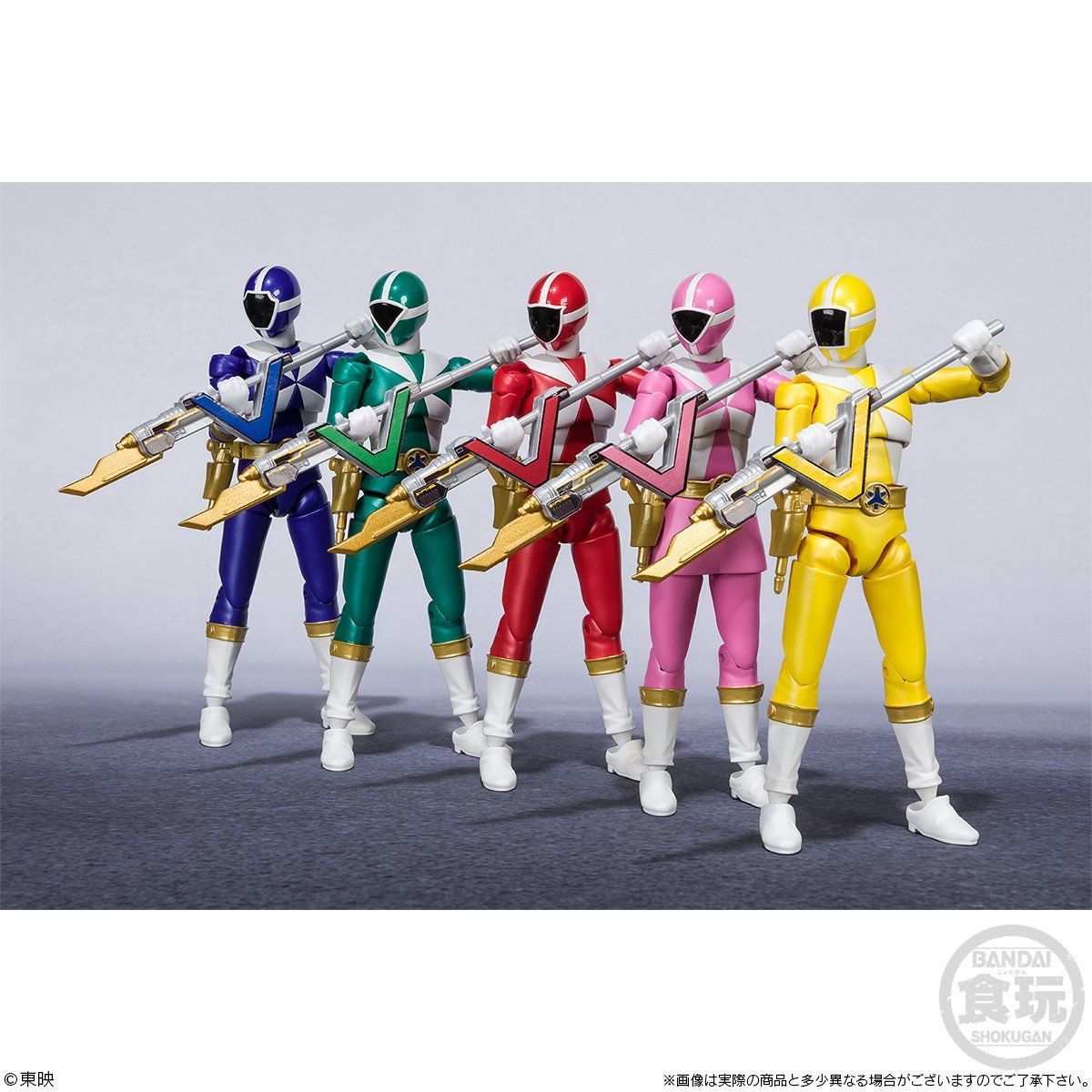 Shodo Super Rescue Team - Kyukyu Sentai GoGo V Action Figures