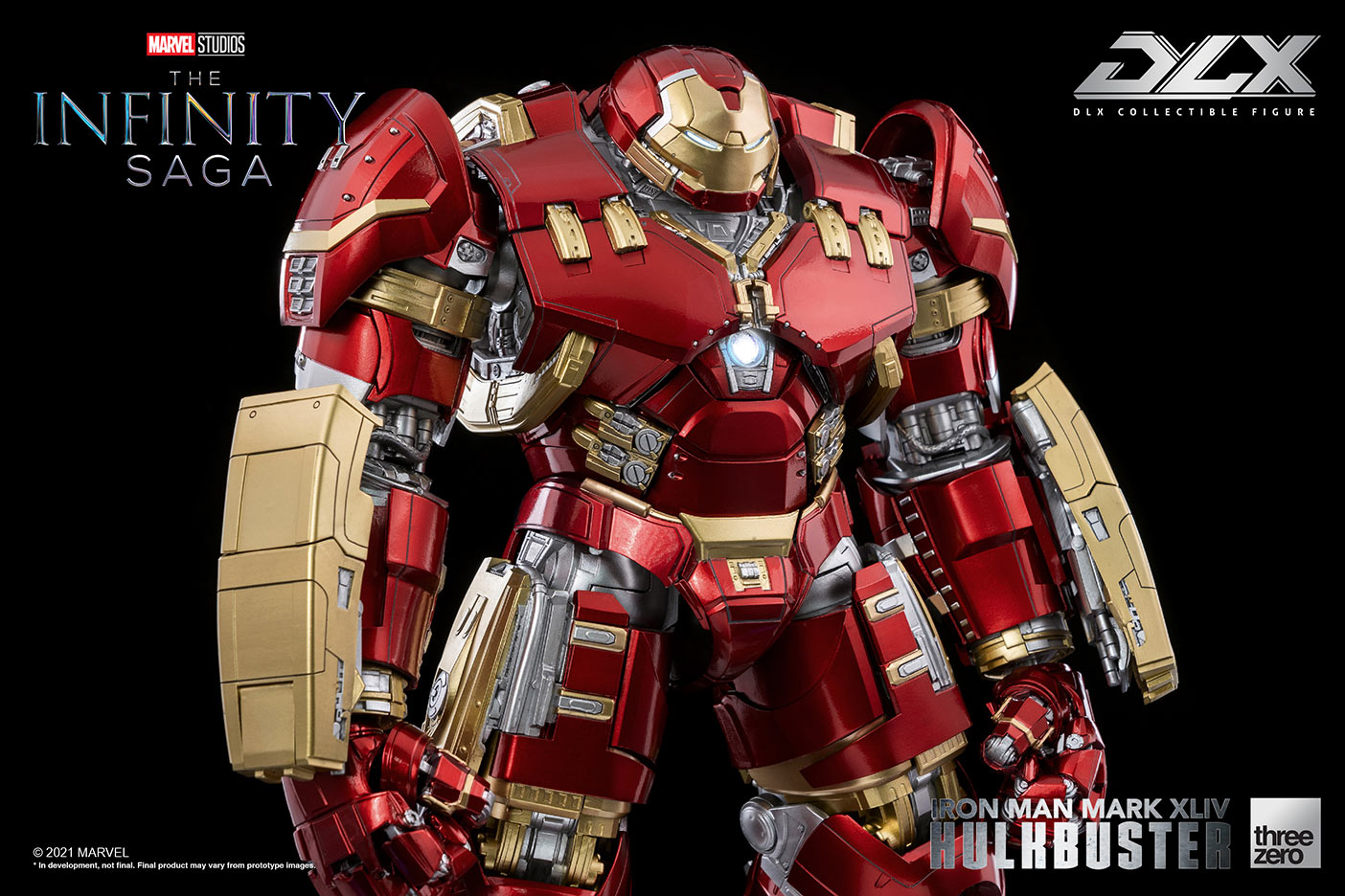 DLX Infinity Saga Die - Cast Iron Man Mark 44 Hulkbuster Armor with LED Lights