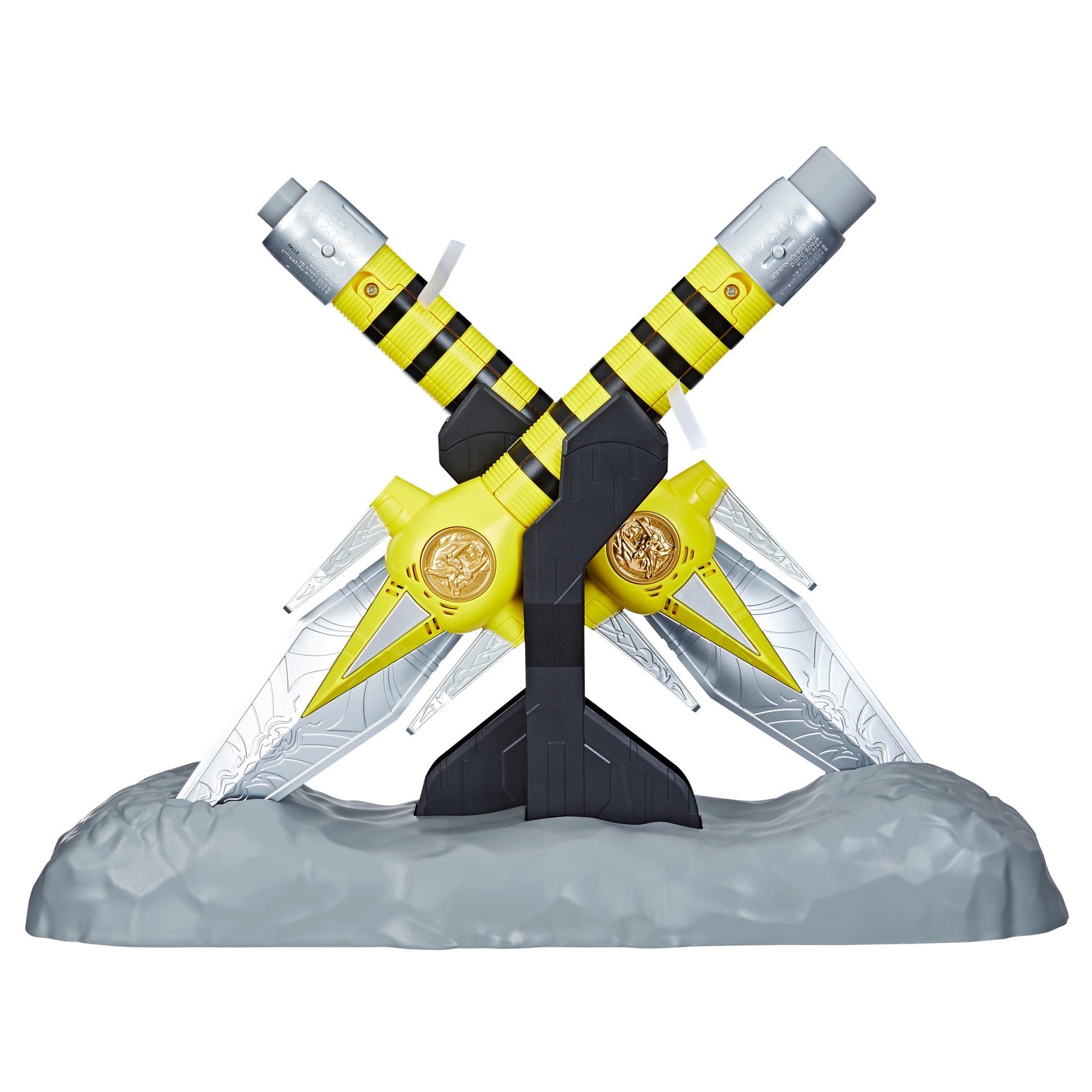 Lightning Collection Premium Role - play Mighty Morphin Power Rangers Yellow Ranger Power Daggers for Display and Role - playing
