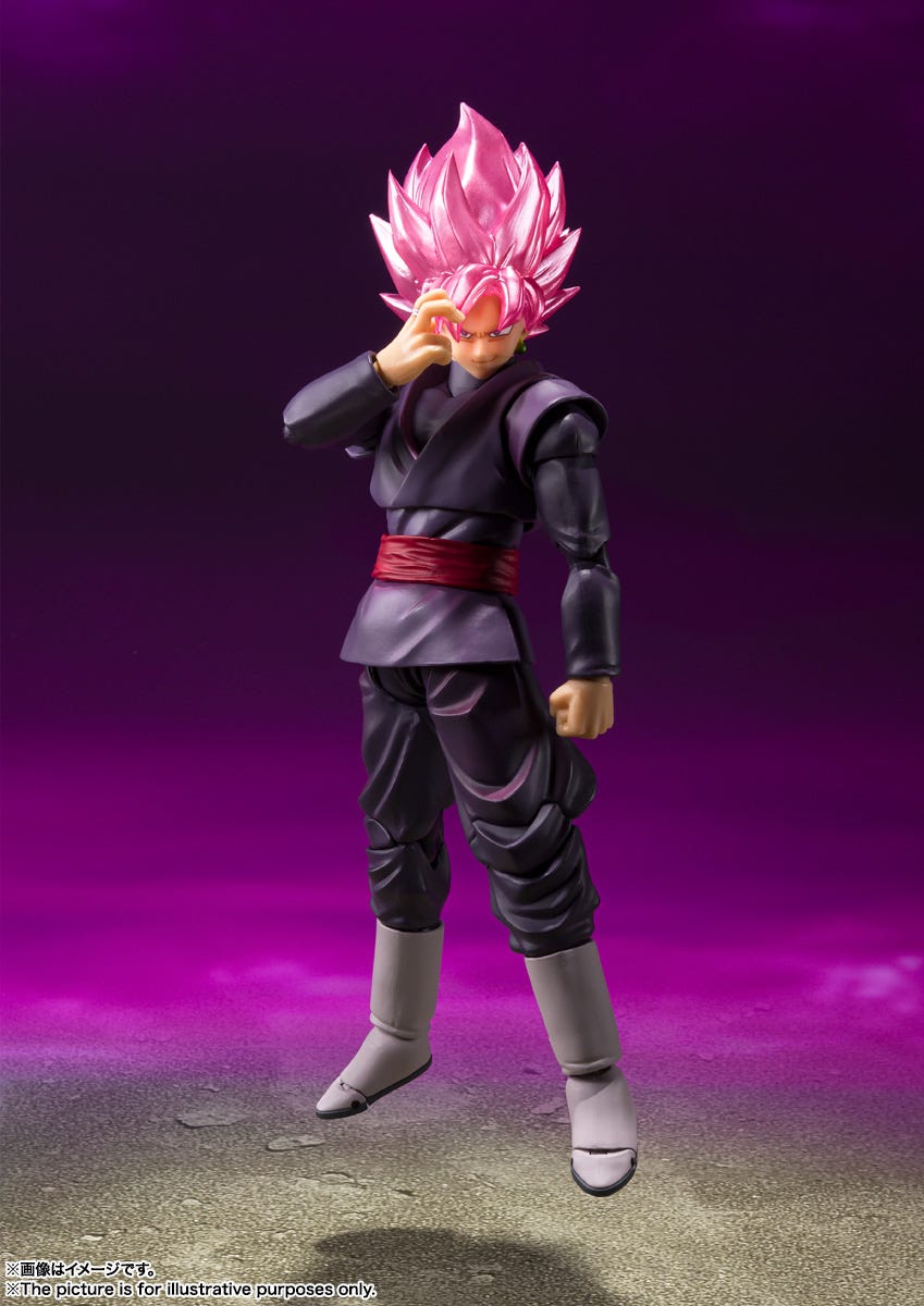 SH Figuarts Collectible Action Figure of Goku Black in Super Saiyan Rose Form