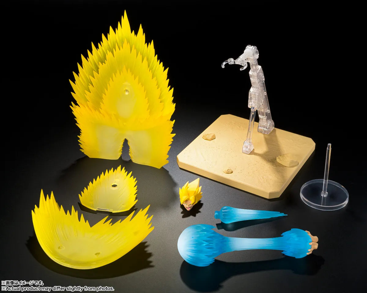 SH Figuarts Action Figure Accessories - Super Saiyan Goku Teleport Kamehameha Effect Parts Set