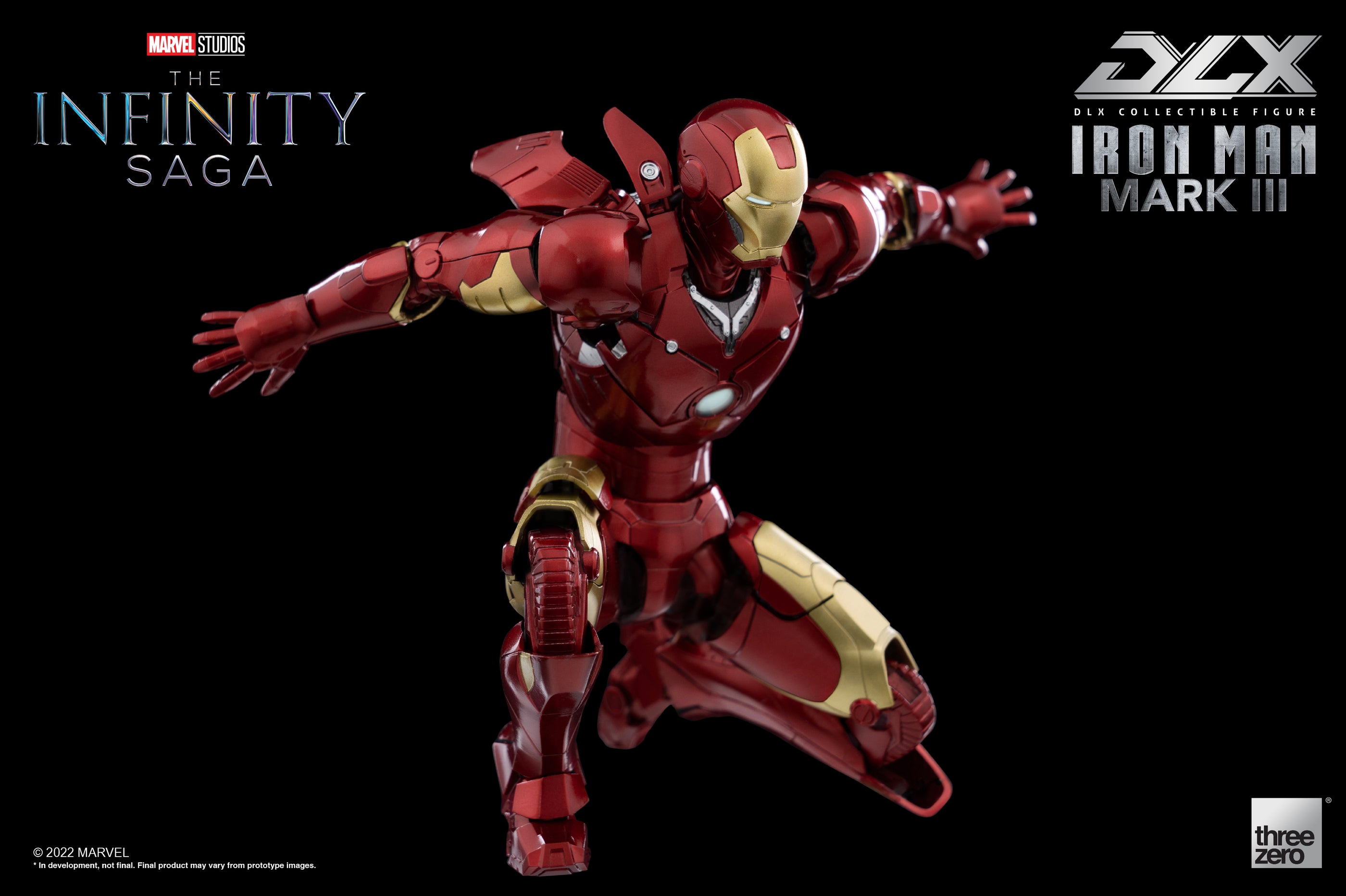 1/12 Scale DLX Iron Man Mark III Action Figure from Infinity Saga