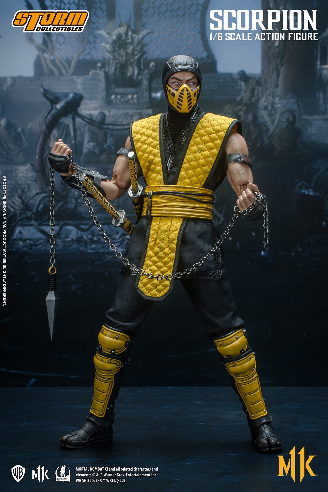 Storm Collectibles 1/6 Scale Mortal Kombat Scorpion Action Figure - High - Quality Collectible Toy