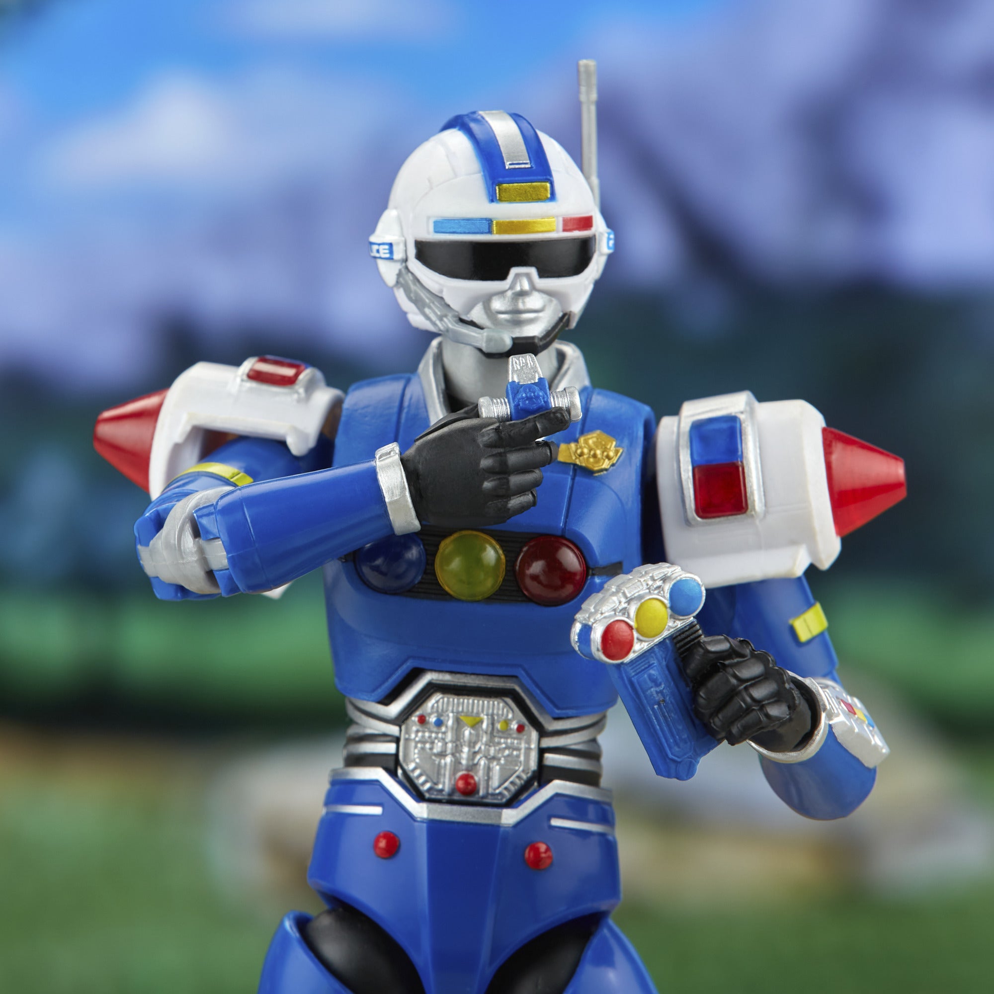 Lightning Collection DLX 6 - Inch Turbo Blue Senturion Power Rangers Action Figure