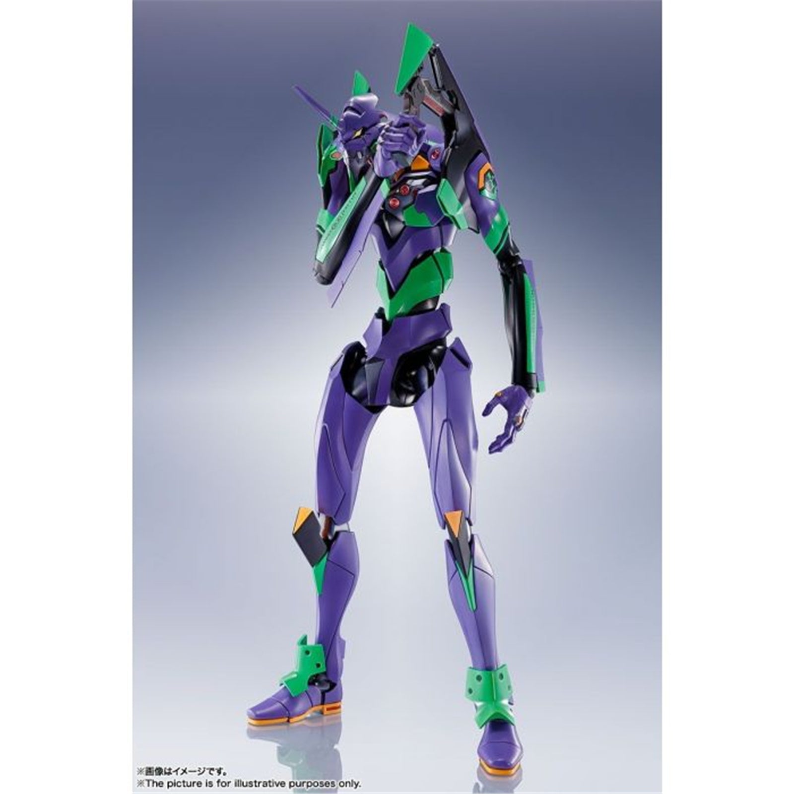 DYNACTION Evangelion Unit 01 with Spear of Cassius in New Color Edition - Collectible Anime Figure