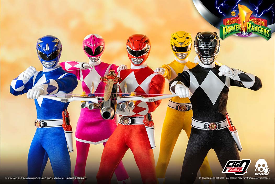 ThreeZero 1/6 Scale Mighty Morphin Power Rangers Complete Figure Set