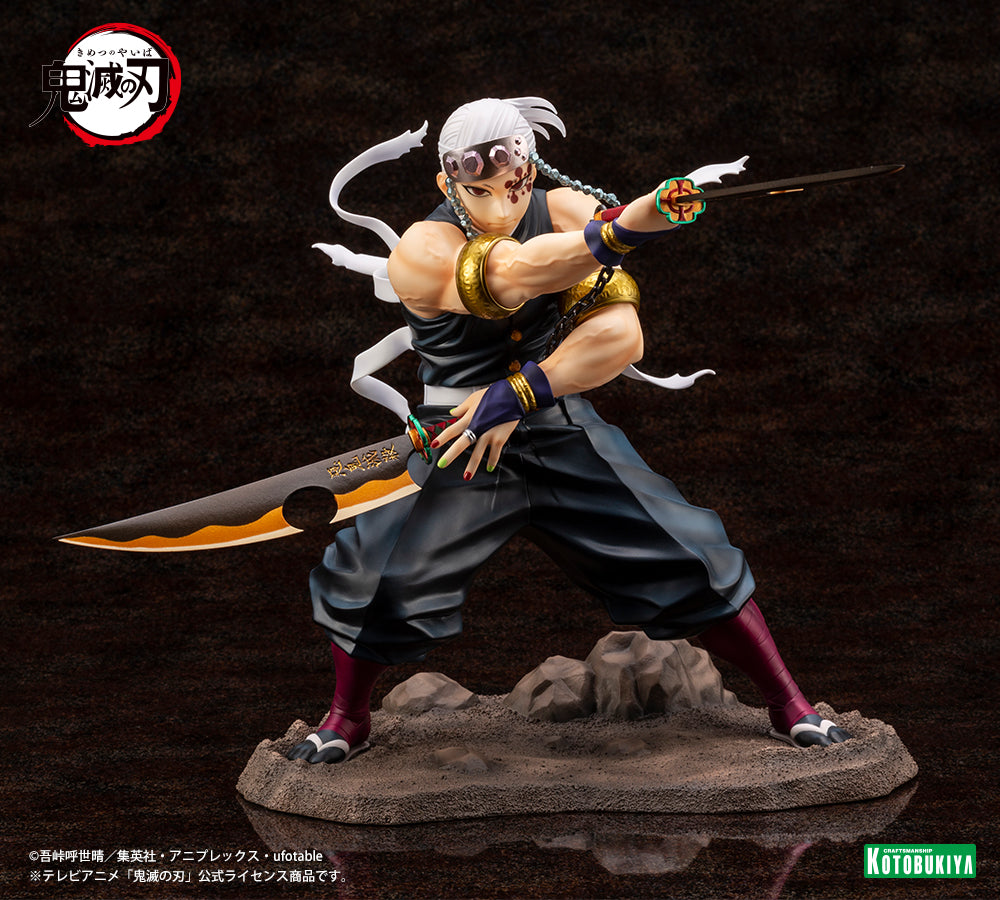 ARTFX J Collectible Statue of Tengen Uzui from Demon Slayer: Kimetsu no Yaiba