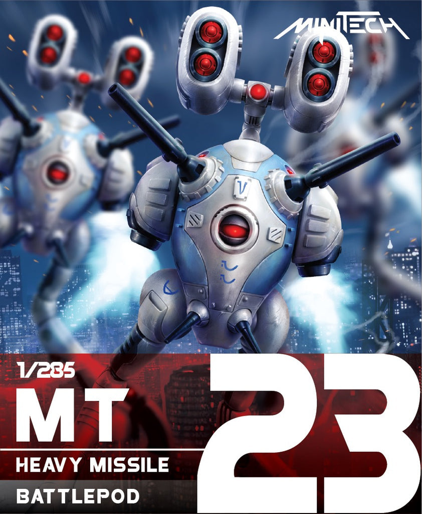 MiniTech MT23 Heavy Missile Battlepod Set: 3-Piece Collection