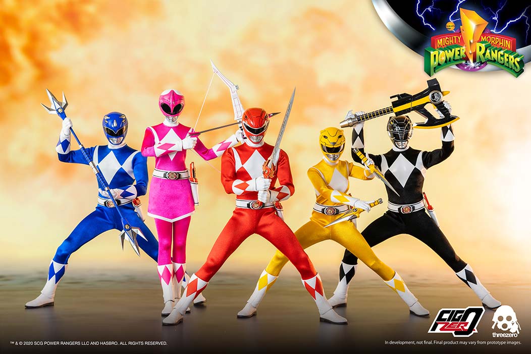 ThreeZero 1/6 Scale Mighty Morphin Power Rangers Complete Figure Set