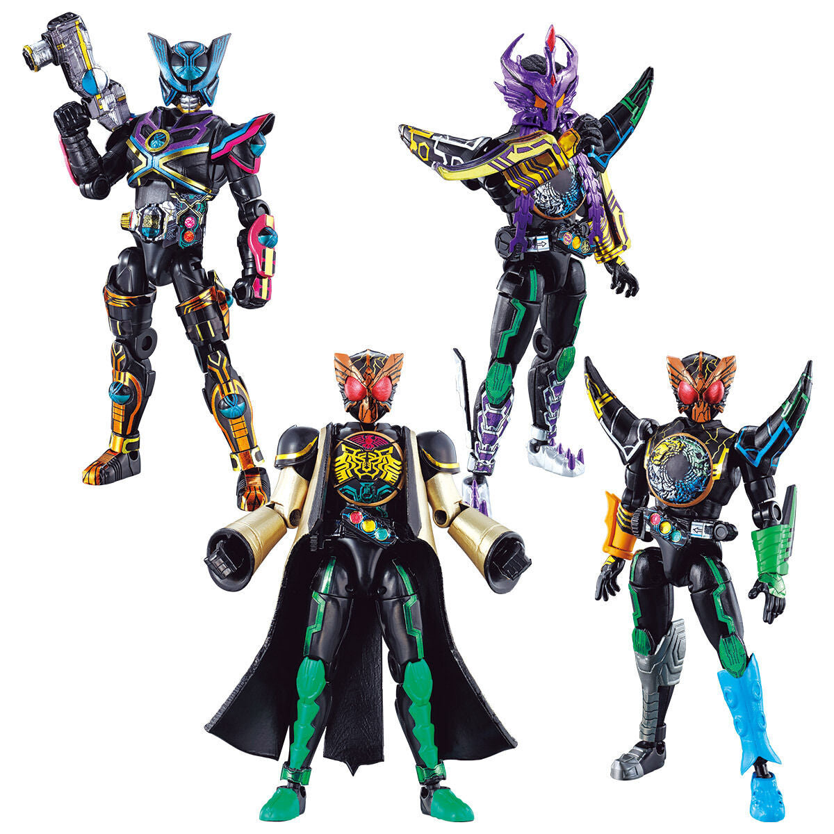 SODO Kamen Rider OOO Core Medal Resurrection Set 02 with Birth X & Ancient Figures