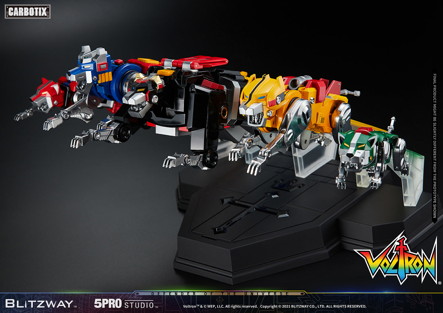 Blitzway High - Quality Collectible Carbotix Voltron Figure from Voltron Anime Series
