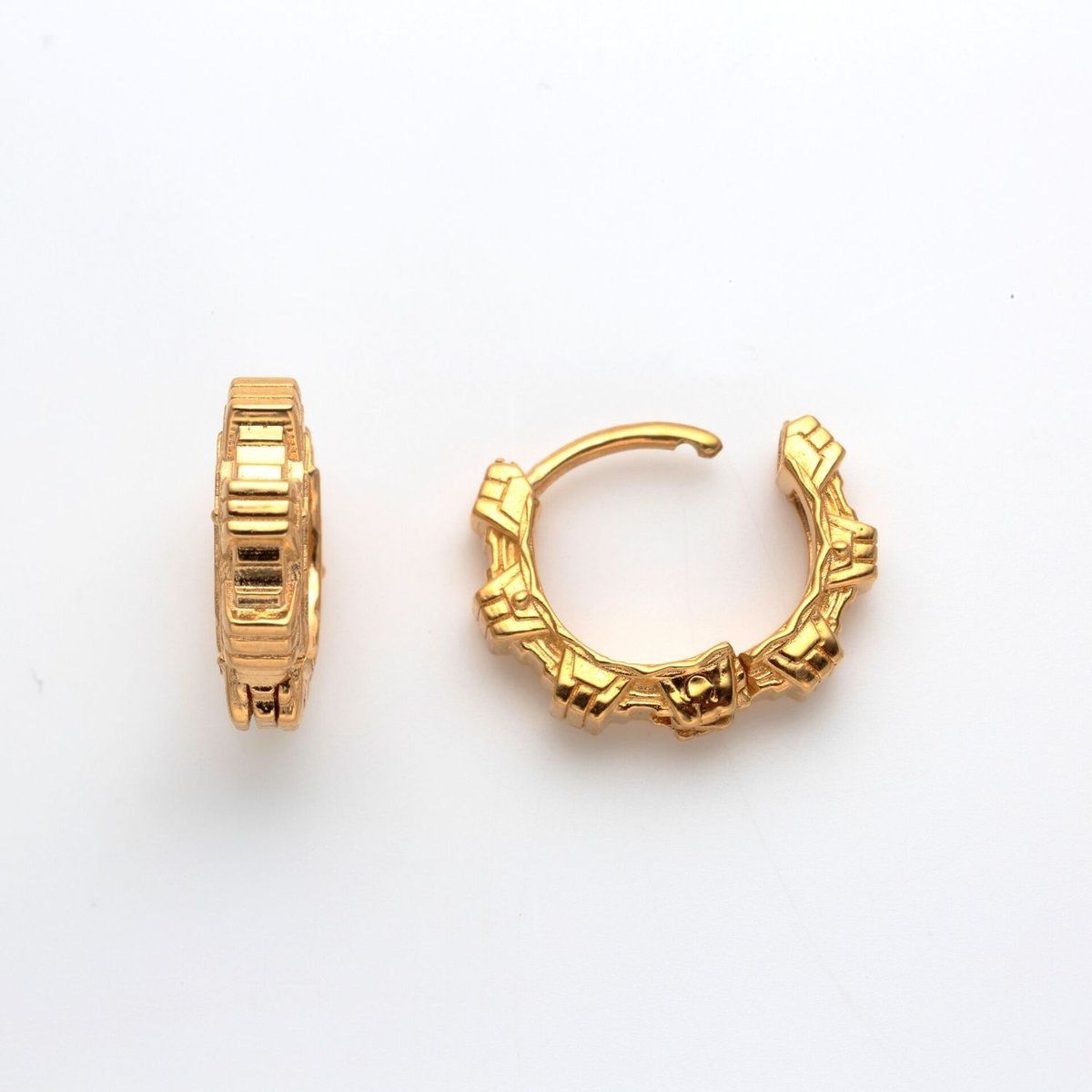 2021 Zenkaiger Plated Brass Earrings - 10mm Diameter, 2.5mm Thick