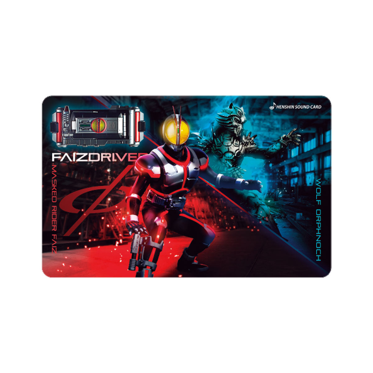 Kamen Rider Faiz Driver Inspired Mobile Phone Henshin Action Case with Faiz Henshin Sound Card