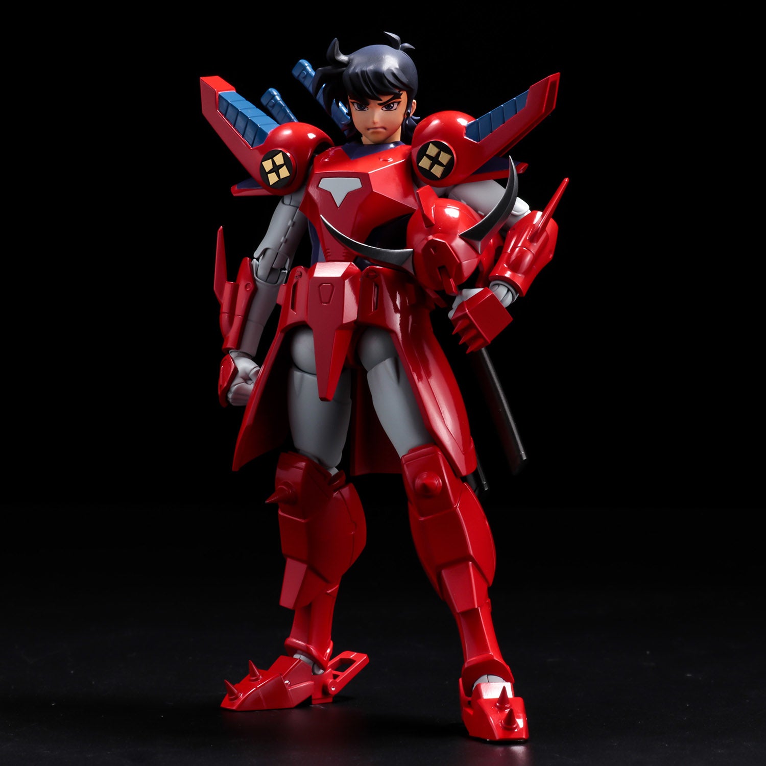Reissued Ronin Warriors Chou - Dan - Kadou Ryo Wildfire Action Figure with Attachable Armor