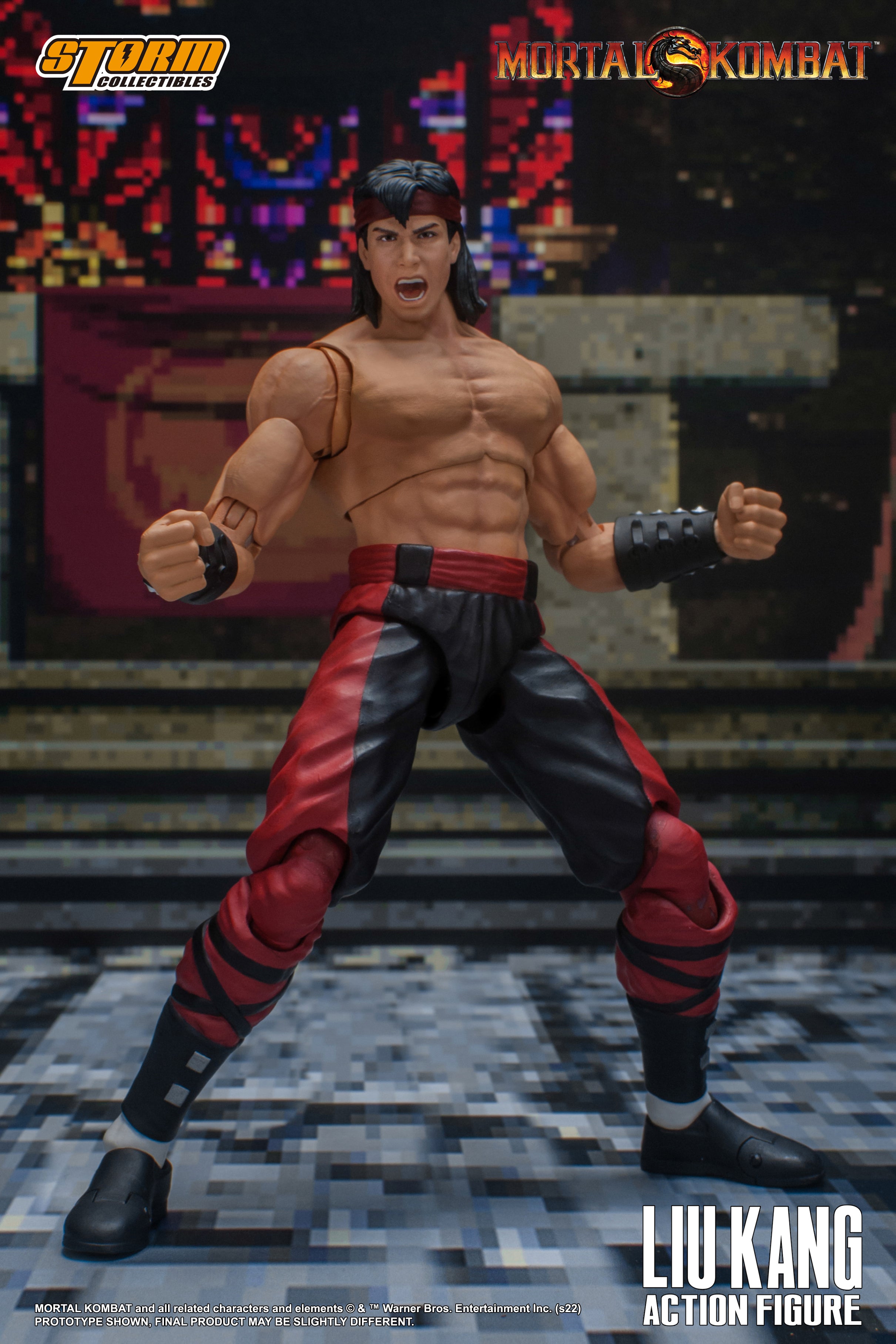 Storm Collectibles 1/12 Scale Liu Kang Action Figure from Mortal Kombat - A Highly Detailed Collectible Toy